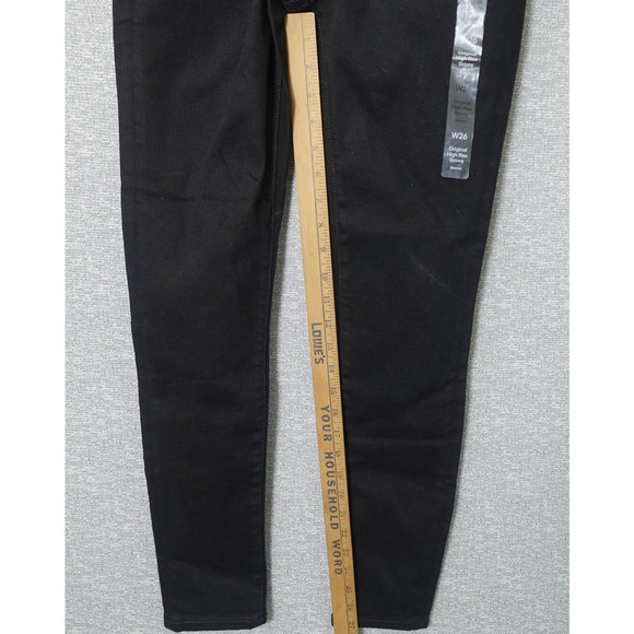 Calvin Klein Jeans Women's Original High Rise Skinny Black Denim- W25 Short - Picture 5 of 10